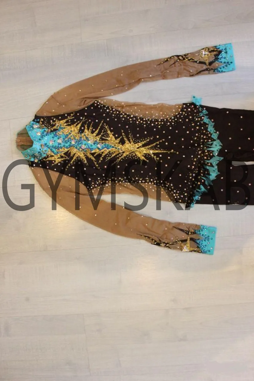2018 New Style Gymnastics Rhythmic Dress Women's Girl's Customized Costume 91007 | Тематическая одежда и униформа