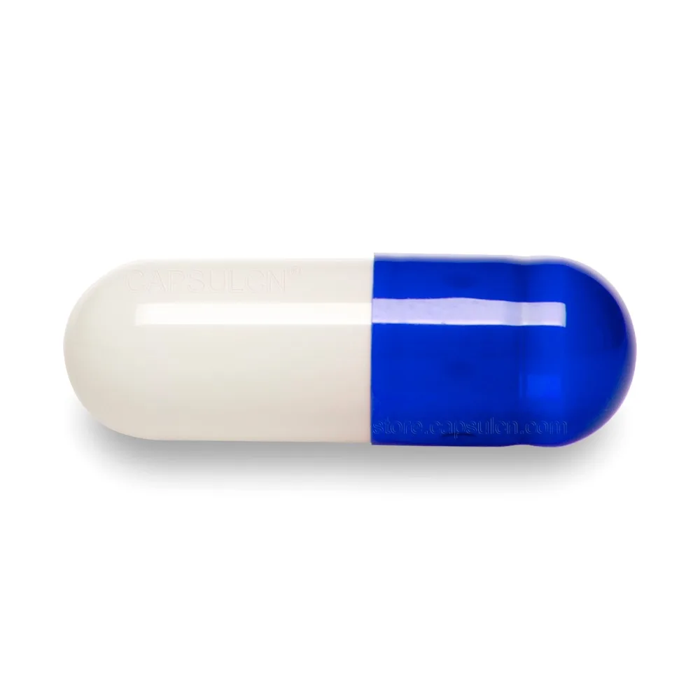 5000 Pieces / Carton Size 0 Empty Gelatin Capsules Clear Blue&White Colored,joined Capsules
5000 Pieces / Carton Size 0 Empty Gelatin Capsules Clear Blue&White Colored,joined Capsules