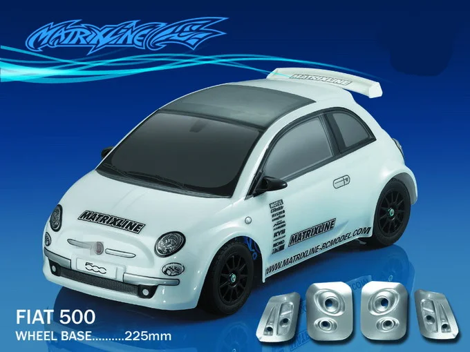1 комплект FIAT 500 1/10 1:10 M автомобильный корпус из поликарбоната 225 мм Колесная база прозрачный чистый не окрашенный Дрифт Корпус Корпуса для RC CARTEN M автомобиль