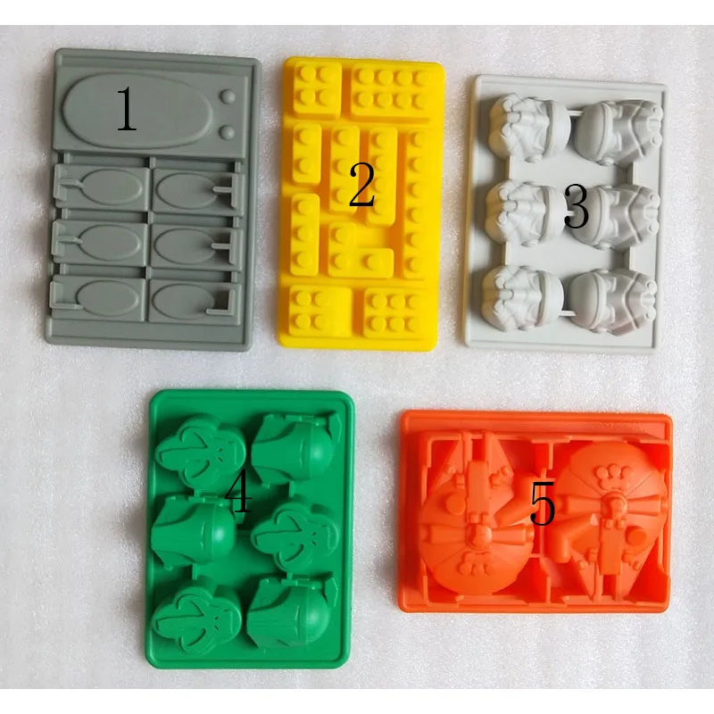 Инструменты для тортов отверстия блоки мини фигурки Robot Wars лоток с формой кубиков