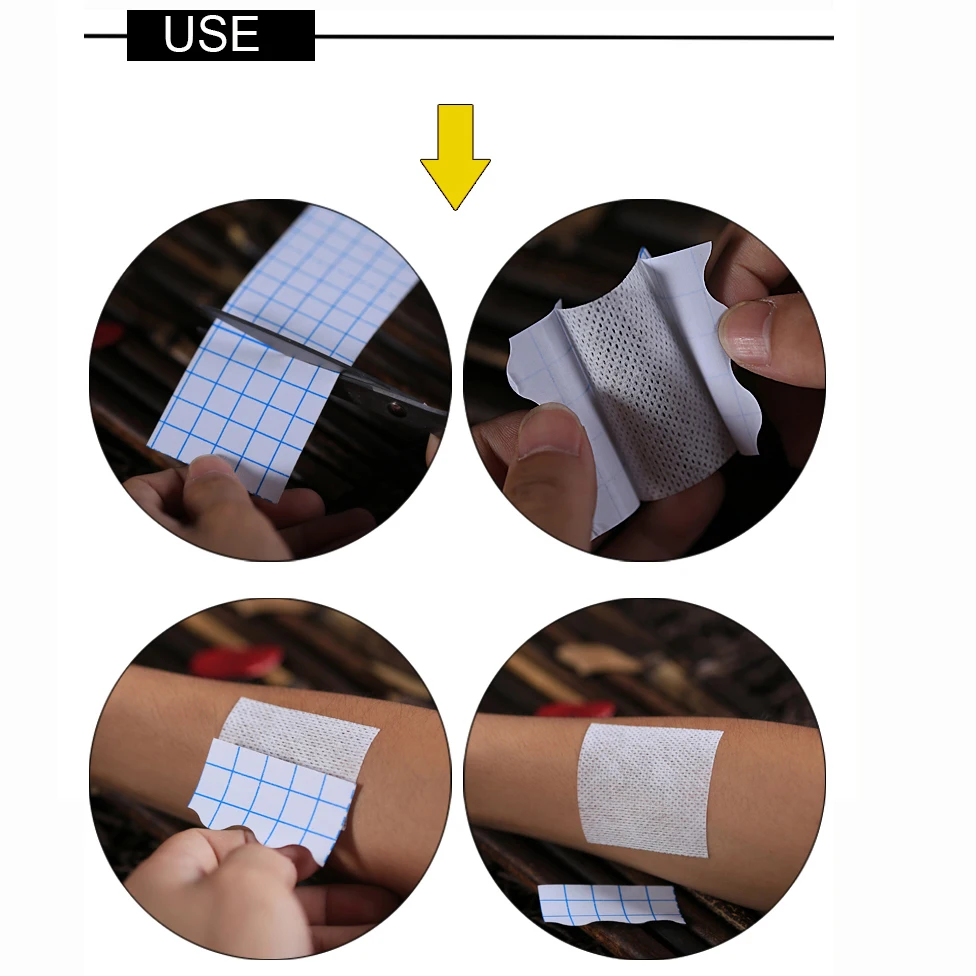 

Non-woven Medical Tape Adhesive Plaster Breathable Anti-allergic Medicinal Wound Dressing Fixation Tape Drug Patches