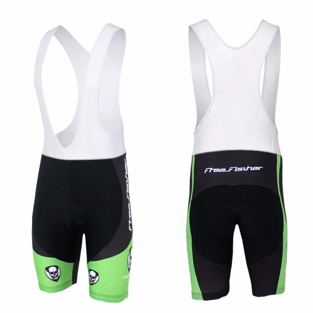 Комплект мужской велосипедной одежды зеленая крутая майка с коротким рукавом