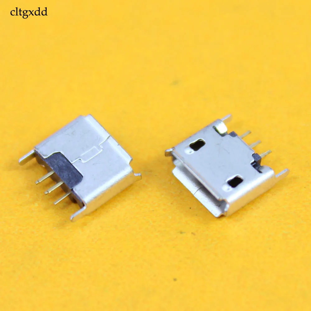 cltgxdd 5pin Micro USB Jack Square port Vertical Micro data charging female socket 5pin jack 180 degree DIP
