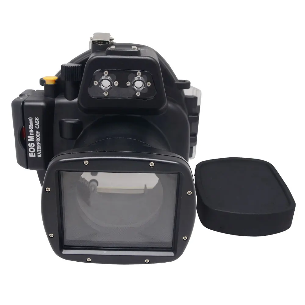 値段 Mcoplus 40メートル/フィート水中防水カメラハウジングケース用キヤノンeos M 18〜55ミリメートルレンズ