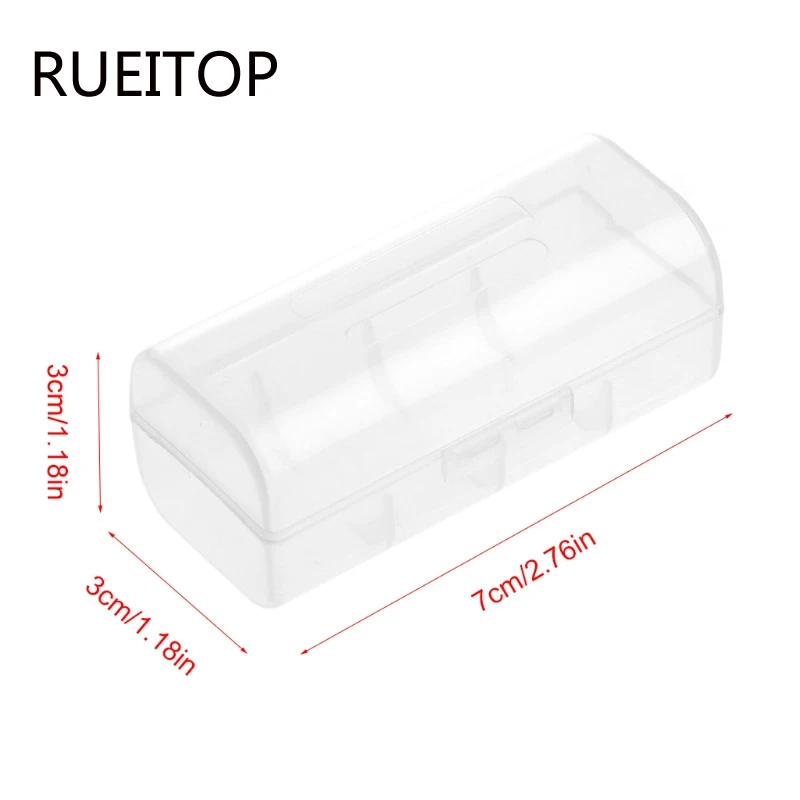 RUEITOP 1 шт. жесткий Пластик держатель Чехол прозрачный коробка для хранения 1X26650