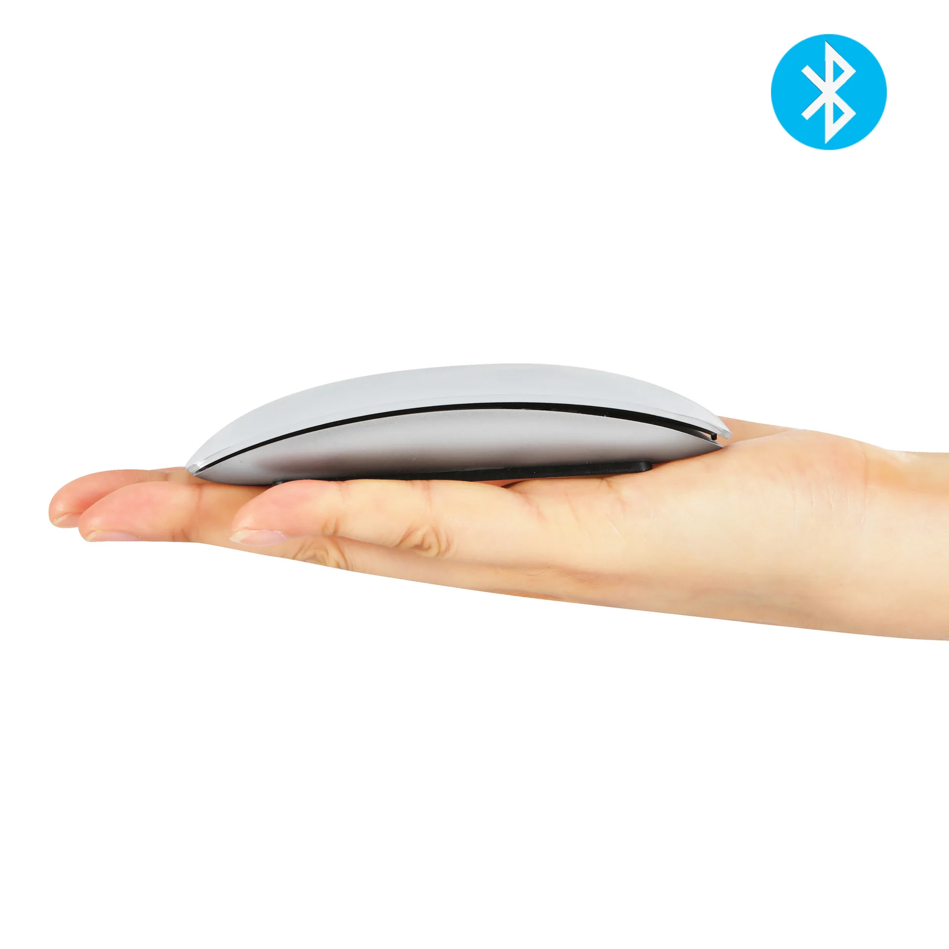 Hongsund Bluetooth Беспроводная Волшебная мышь тонкая дуговая сенсорная мышь эргономичная оптическая USB компьютерная ультра-тонкая мышь для Apple Mac PC