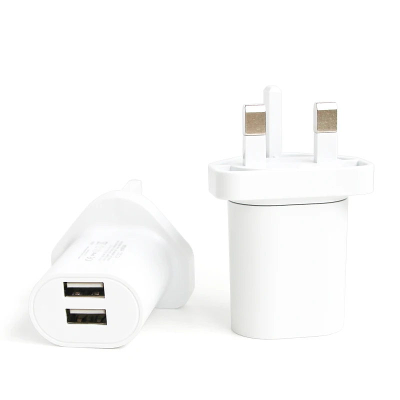 Трехногая британская стандартная переходная розетка с двумя USB стандартами