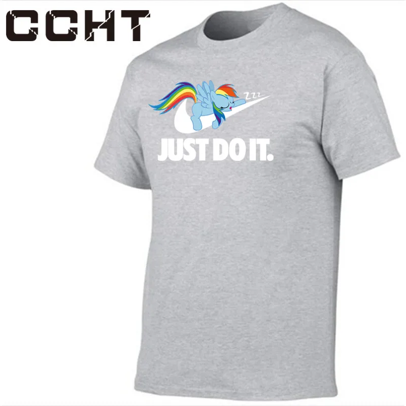 Pokemon футболка реальности игры Snorlax Just Do it позже забавная мужская одежда camisetas hombre с