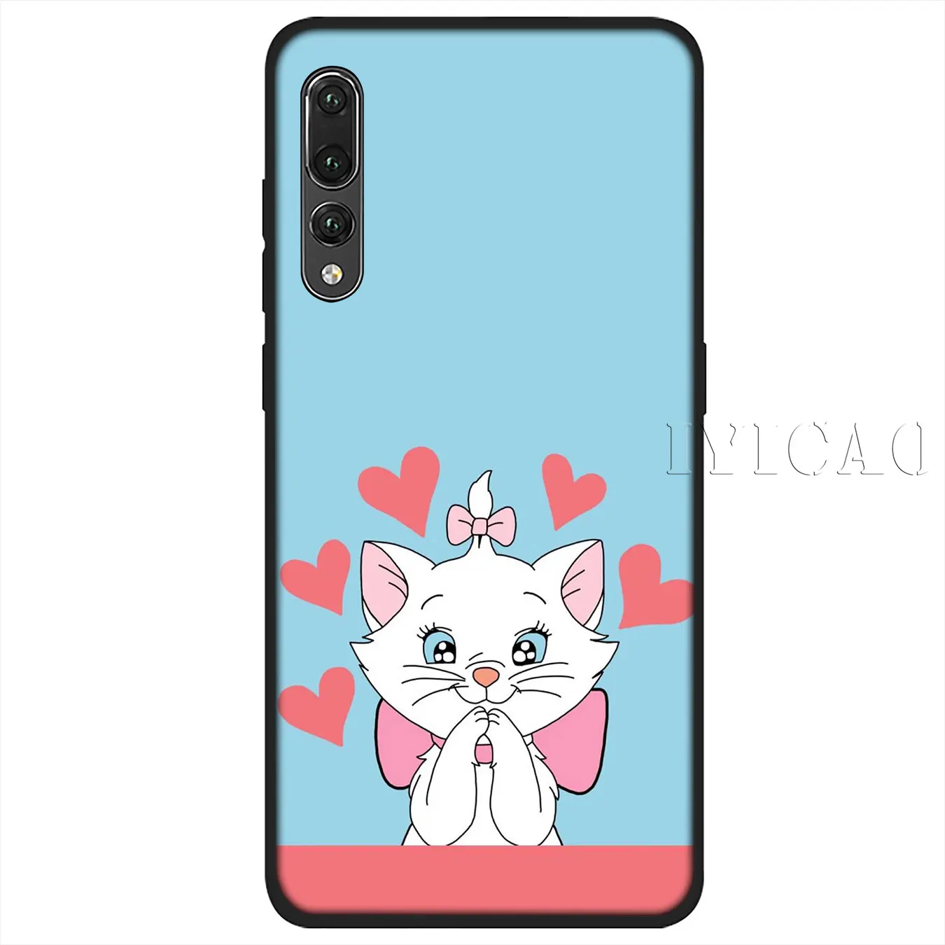 IYICAO Мягкий силиконовый чехол Marie aristocrats cat для Huawei P30 P20 Pro P10 P9 P8 Lite Mini 2017 2016 2015 P smart Z