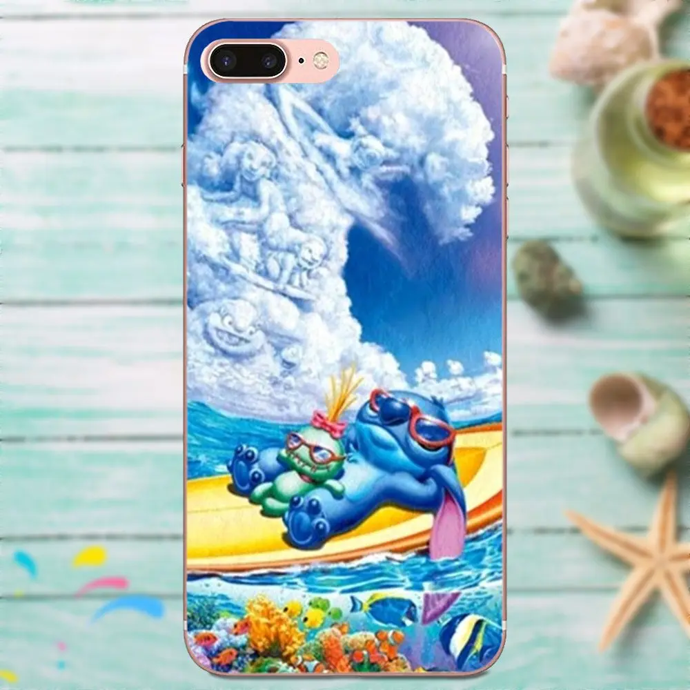 Мягкий Модный Оригинальный чехол для Apple iPhone 4 4S 5 5C 5S SE 6 6S 7 8 Plus X XS Max XR Lilo And Stitch |