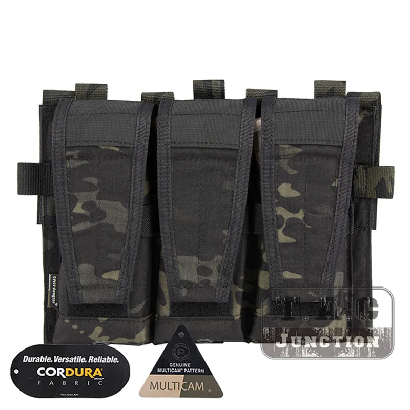 Emerson Tactical AVS Съемный клапан M4 M16 AR15 5,56. 223 тройной подсумок Emersongear патронов сумка крюк и петля маг держатель - Цвет: MCBK