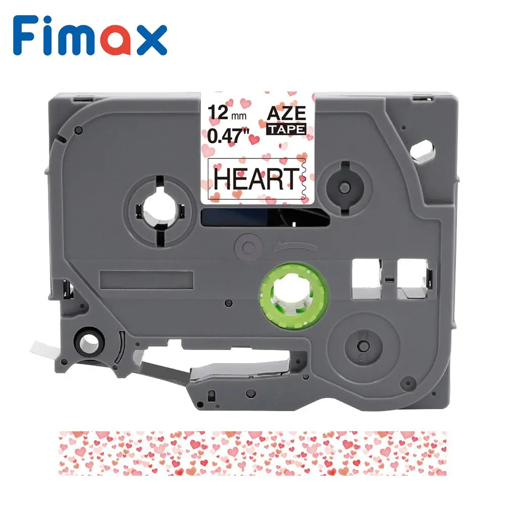 Red Heart White Back Fimax TZe-231 tze231 смешанный цвет Совместимость для Brother P-touch производители этикеток TZe231 Tze335 TZ431 Tze334 Tze431 Tze131 Tze631 - Цвет: Red Heart White Back