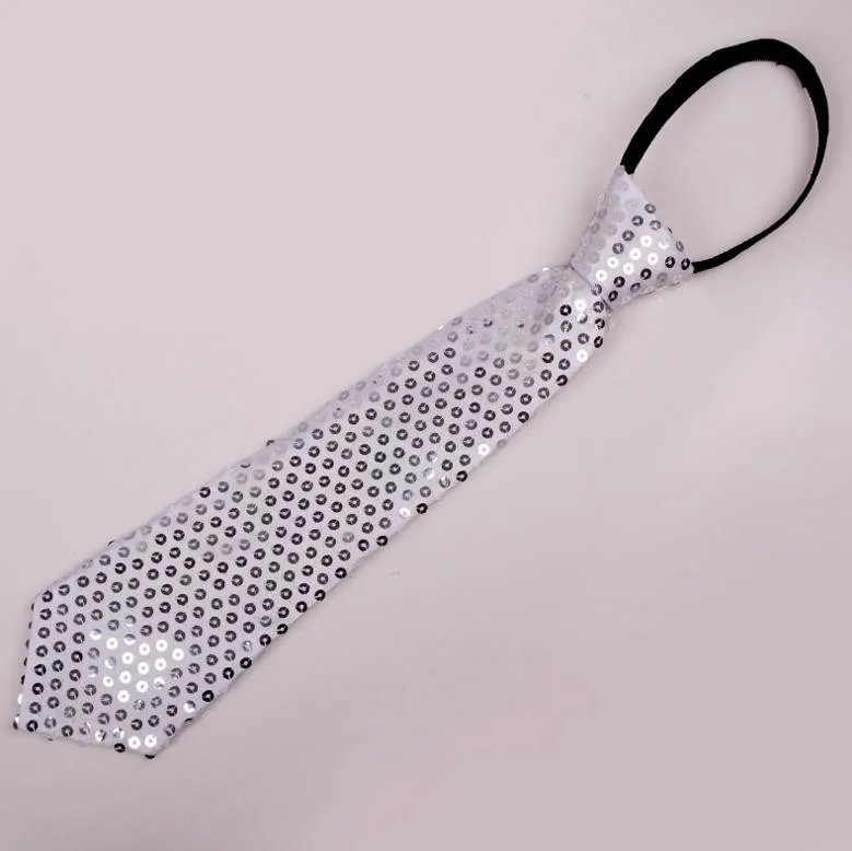 Галстук детский с блестками для дискотек вечеринок танцев |