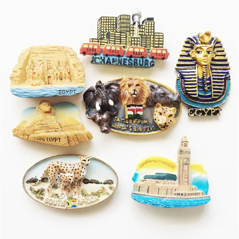 Марокканские магниты на холодильник Марракеш Касабланка 3D Магнитные наклейки