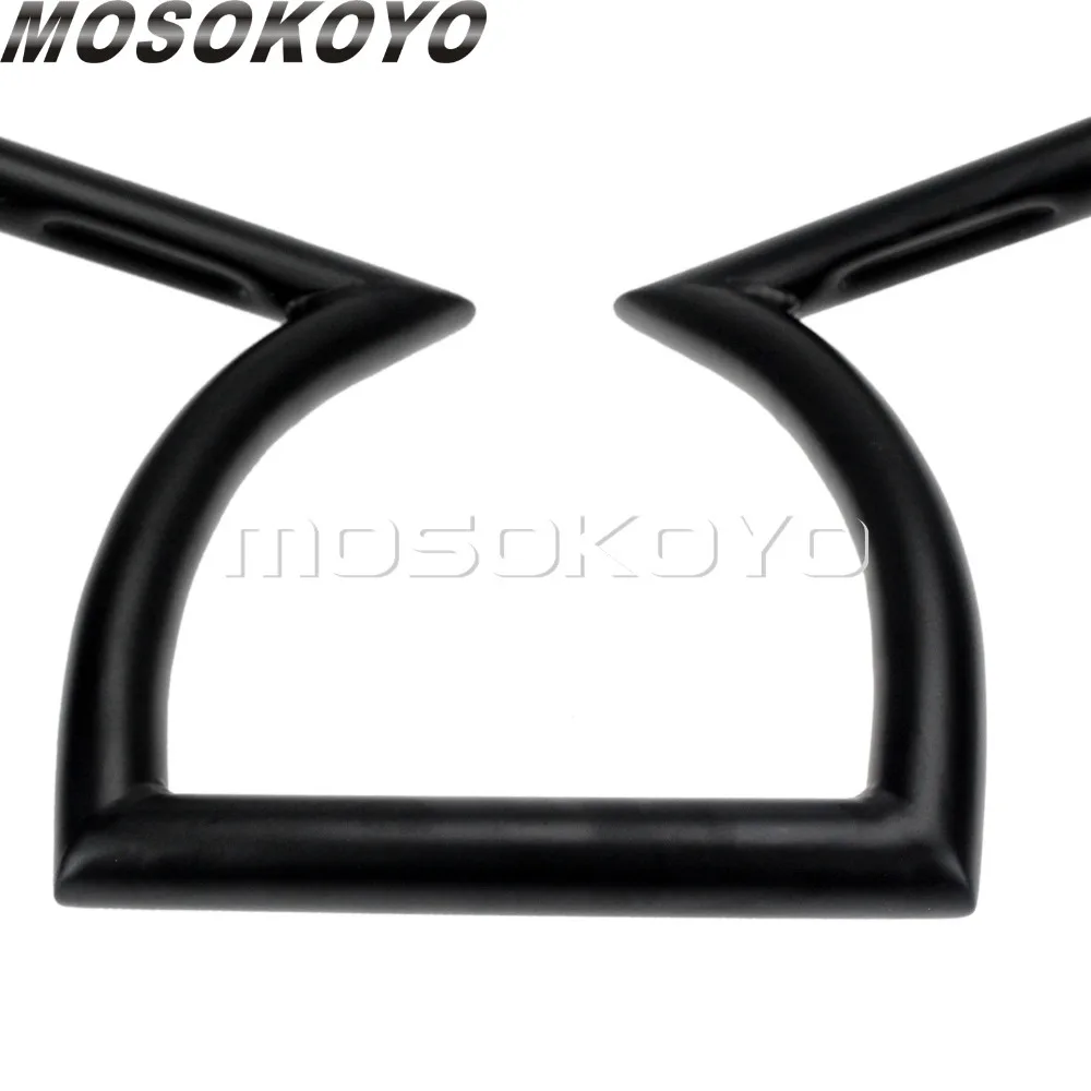 25 мм Z бар мотоцикл Кафе Racer 1 &quotчерный Drag Bar 23&quot Wide 8 &quotRise 6 5&quot вытяжной руль для