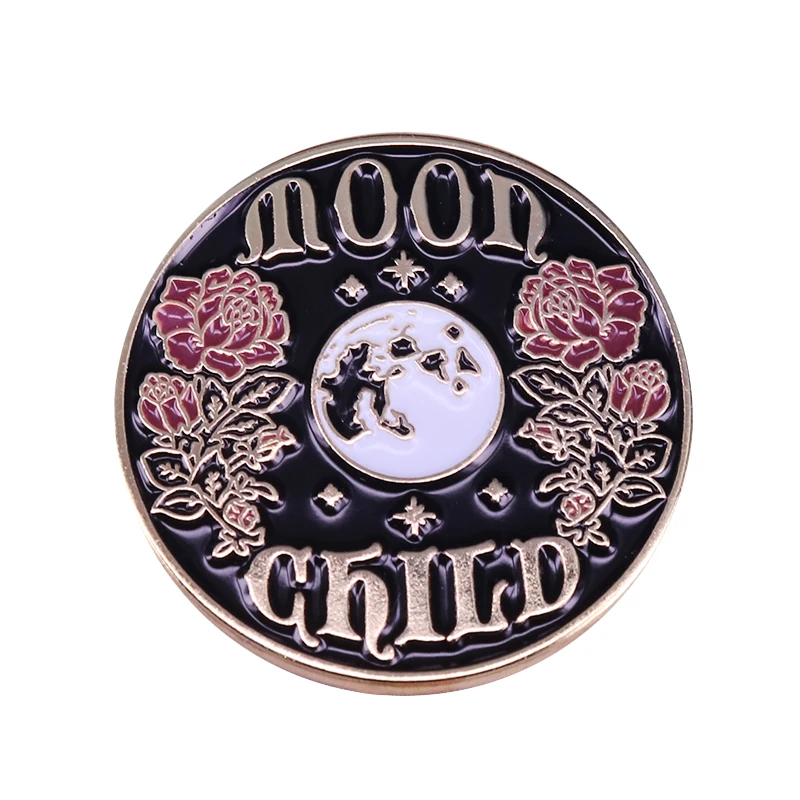 Moon child булавка брошь в форме цветка Небесно ювелирные изделия красивые