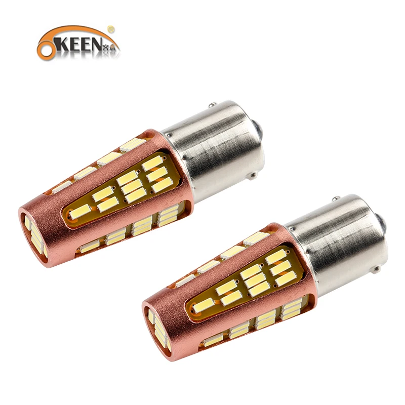 OKEEN высокое Мощность DC 12 В 3014 Светодиодный 51SMD BA15S 1156 светодиодный луковицы Canbus