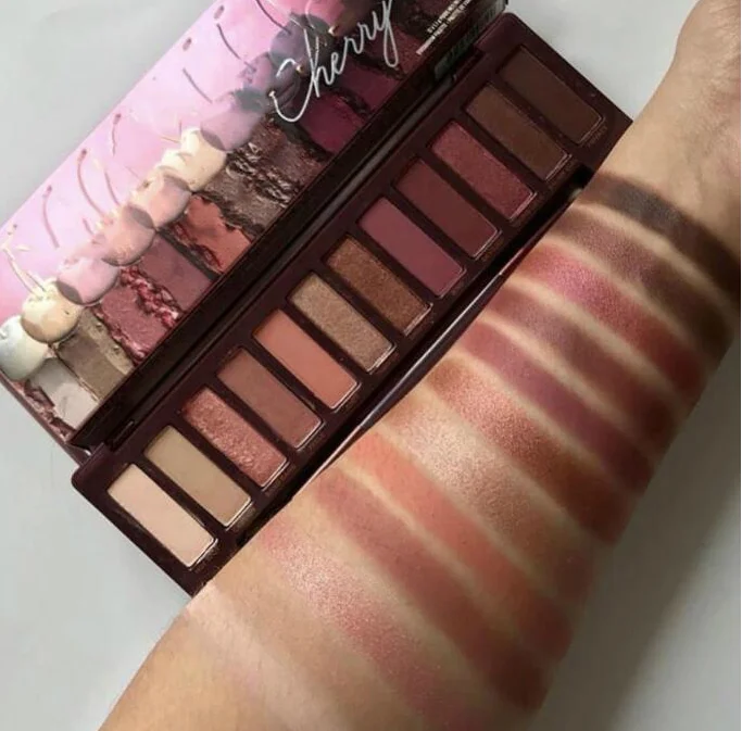 Новое поступление палитра для макияжа 12 цветов вишневые тени век Палитра с
