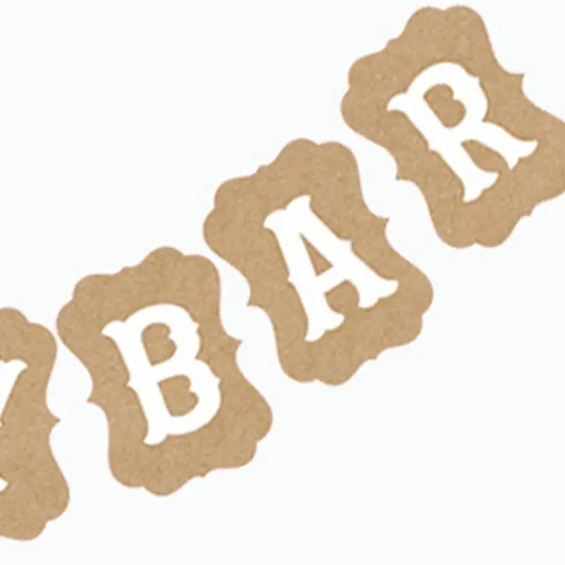 Конфетница с надписью романтический флажок баннер для деревенской свадебной