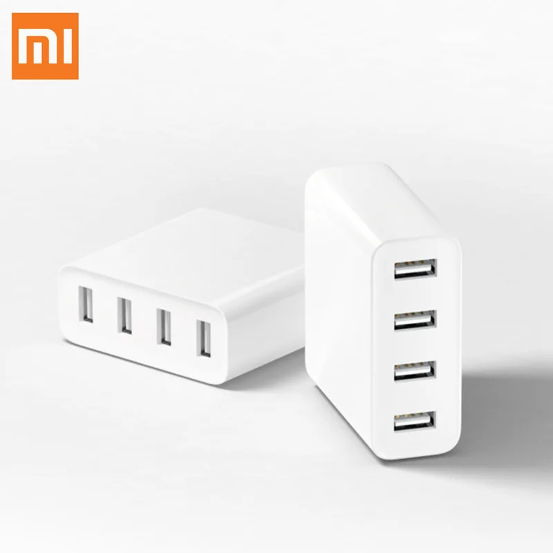 Новое оригинальное Xiaomi Mi портативное 4 порта 35 Вт 2A быстрое usb зарядное устройство