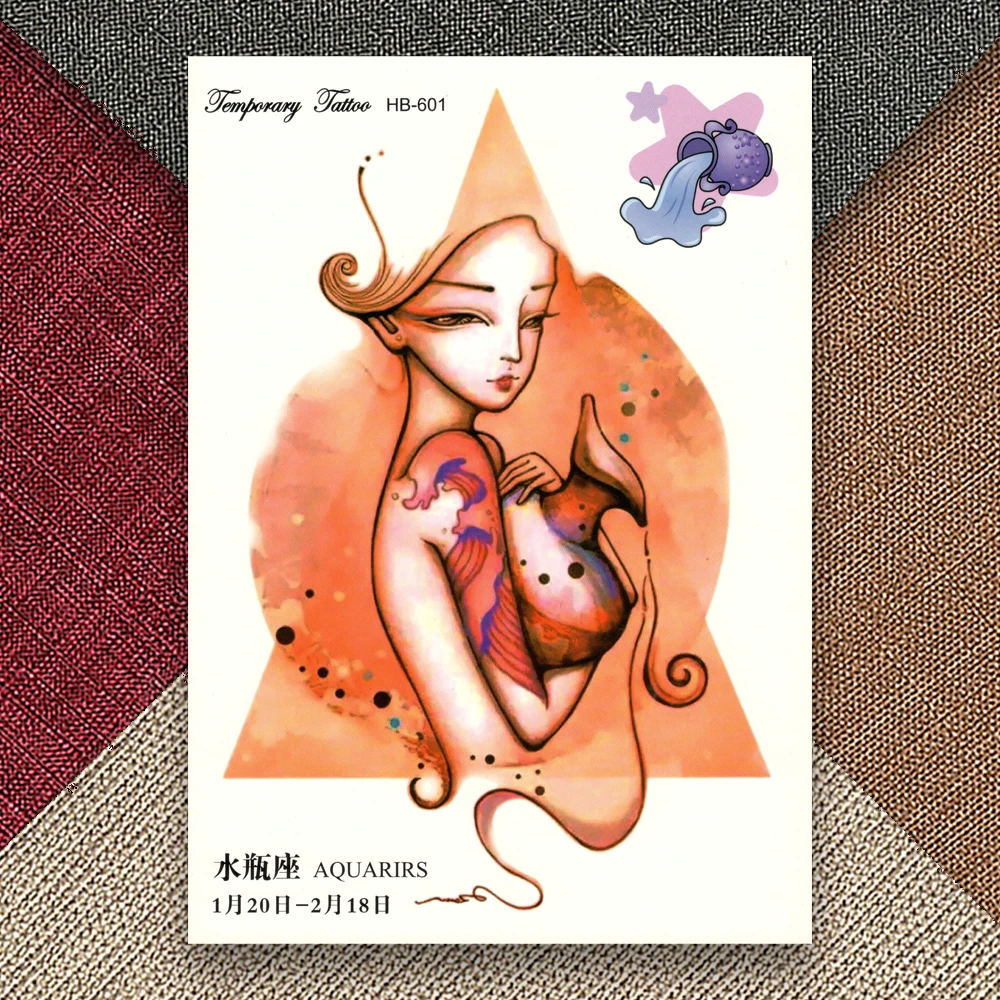 Водостойкие наклейки водостойкие временные искусственные татуировки 12