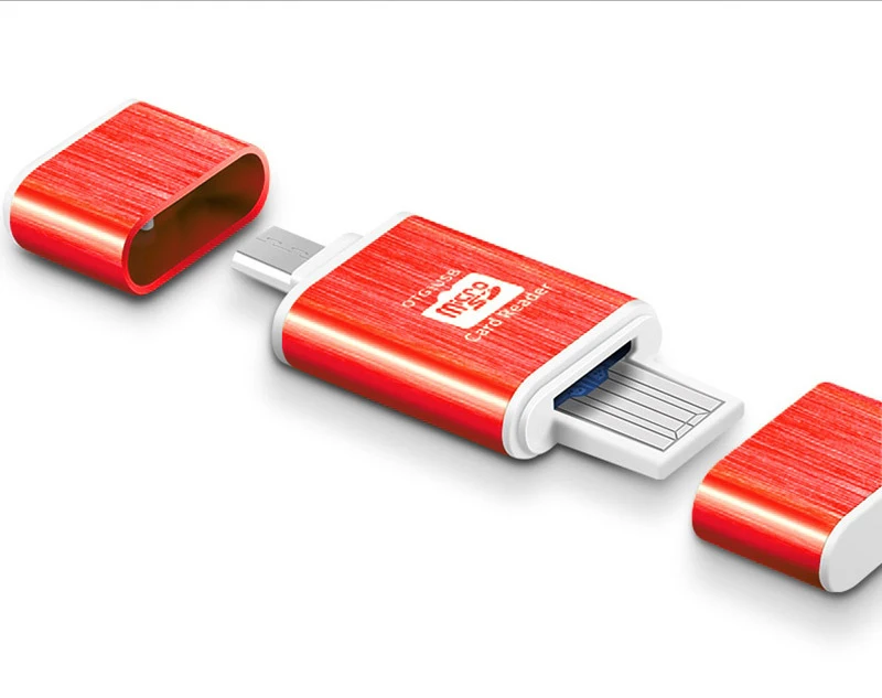 Kuman 2,0 OTG кард-ридер USB MicroUSB интерфейс с Micro SD TF слот для карты Y207 флэш-карта памяти ридер для мобильного телефона ПК