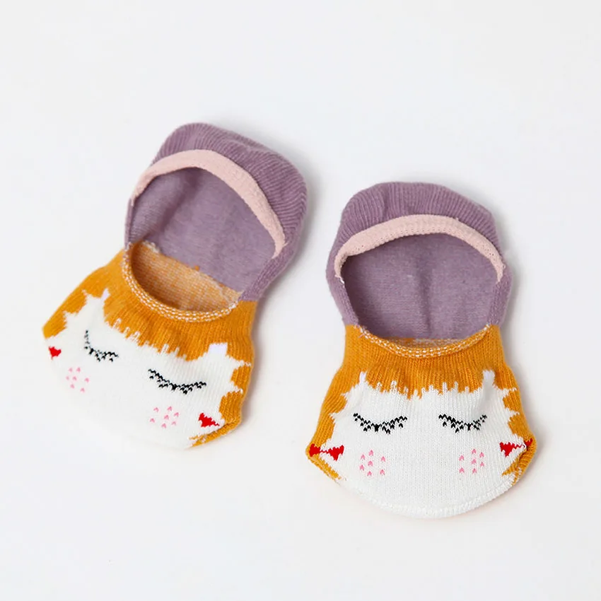 Летние хлопковые носки для новорожденных тапочки Повседневные детские