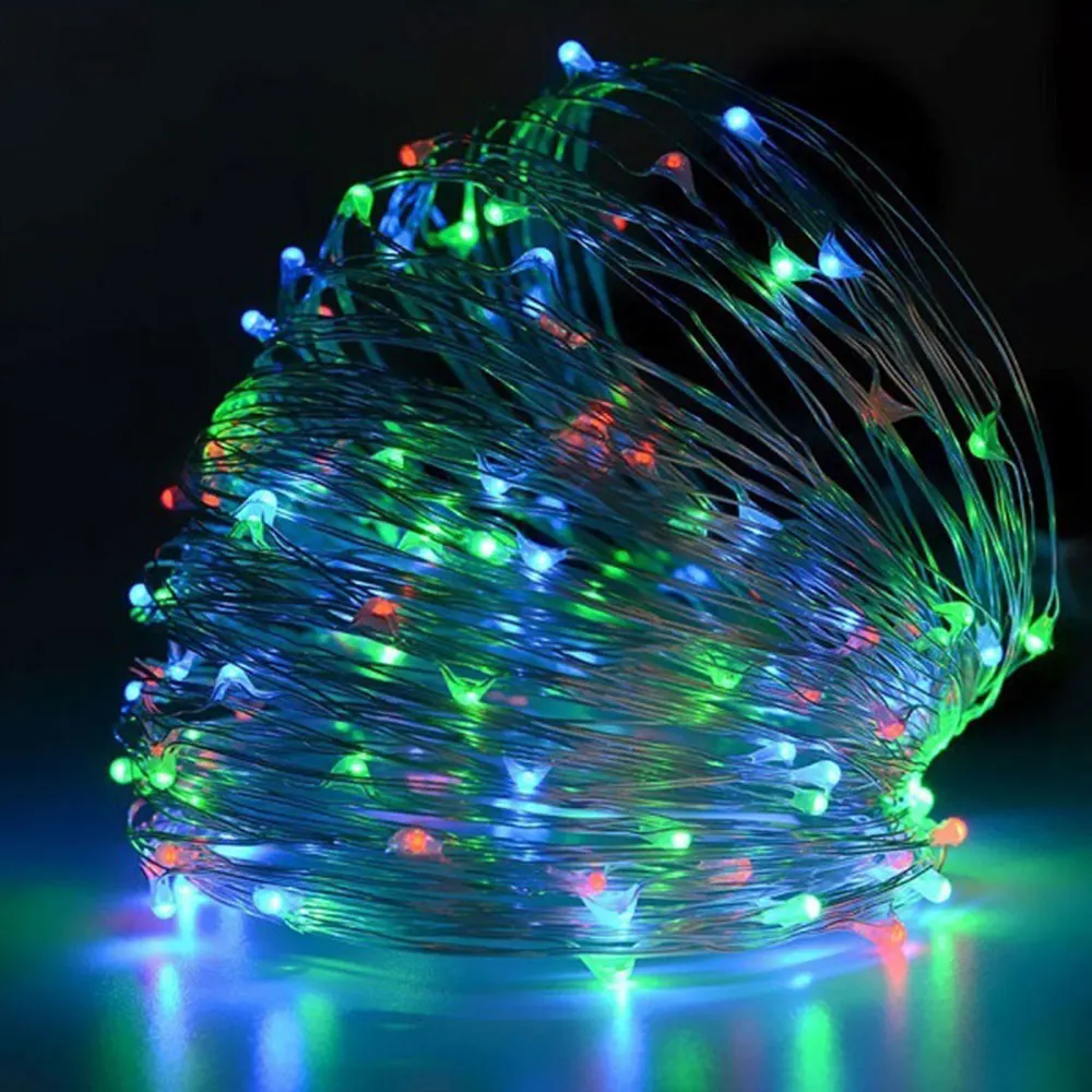 Сказочный Свет Романтический 100LED садовые на солнечной энергии наружная лампа