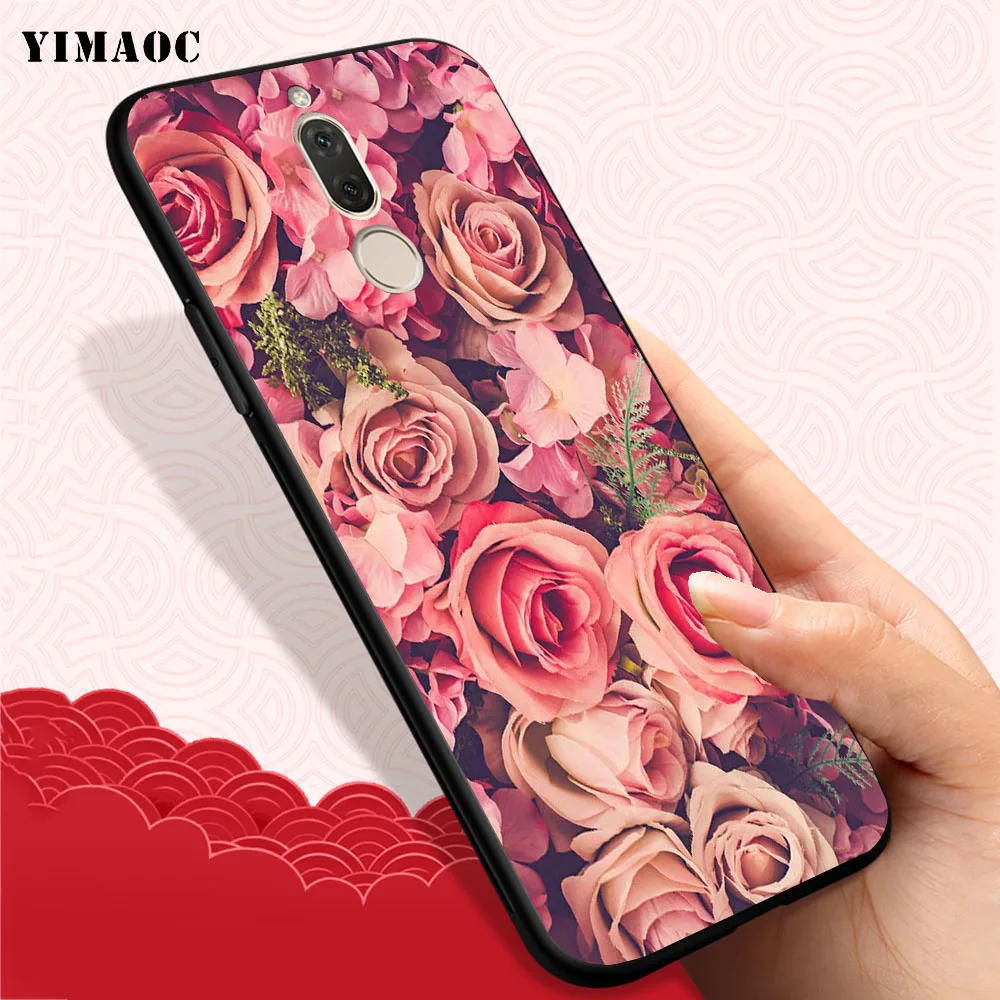 YIMAOC Цветок Пион на вазе мягкий чехол для huawei Y5 Y6 Y7 Prime Y9 mate 10 20 Lite Pro Nova 2i 3 3i 4 |