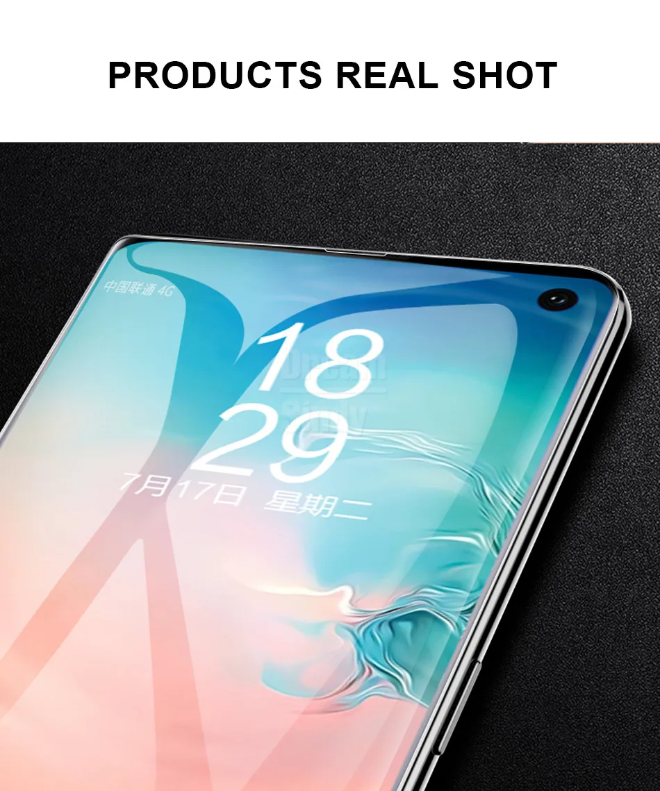 Защитная пленка для экрана с УФ-клеем для samsung Galaxy S8, S9, S10 Plus, S10e, закаленное стекло, Note 8, 9, защитное стекло+ инструмент