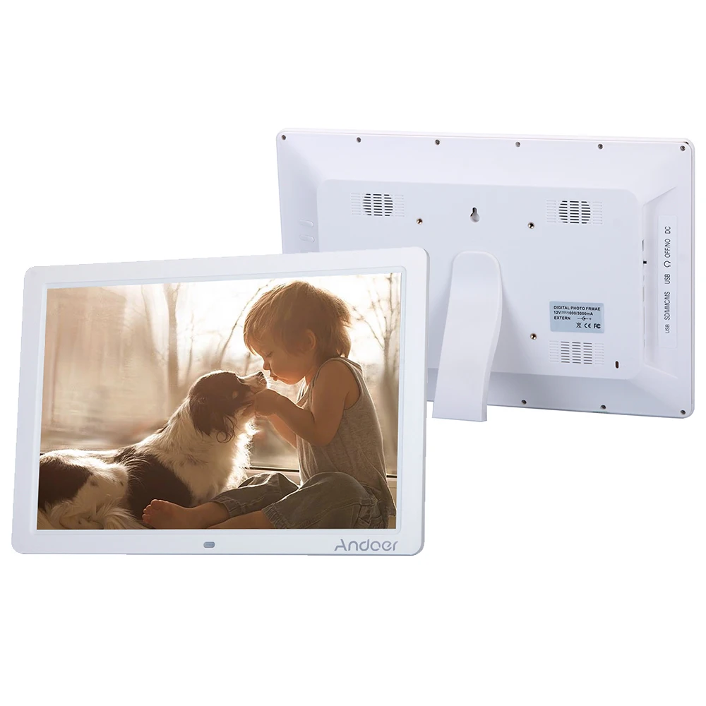 Andoer Electronic Picture Photo Frame 15&quot HD LED Large Screen 1280*800 MP3 MP4 Movie Player with Remote Control | Электроника