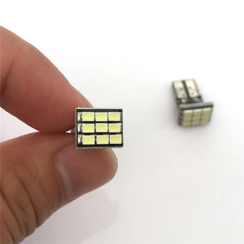 Keyecu 4 штуки DC 12V 6500K T10 клин 1206 9-SMD W5W 168 194 2825 161 158 192 Сверхбелый интерьерный светодиодный автомобильный лампочка.