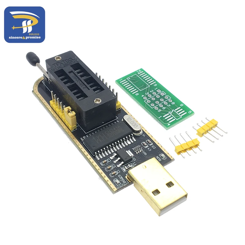 Зажим для тестирования SOIC8 SOP8 EEPROM 93CXX / 25CXX 24CXX адаптер + CH341A 24 25 серия Flash BIOS USB