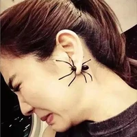 starbeauty 1pc spider ear piecing overstate punk spider stud earrings for woman helix piercing body jewelry