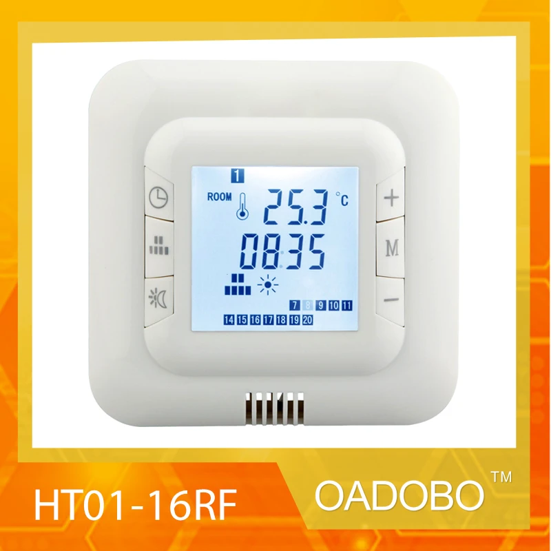 

Программируемый цифровой термостат для теплого пола с ЖК-дисплеем, 230 В, 16 А