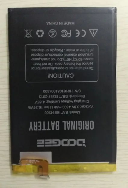 Аккумулятор Для Doogee Y6 Max 4300 мАч 100% оригинальный сменный Аксессуар + Инструменты