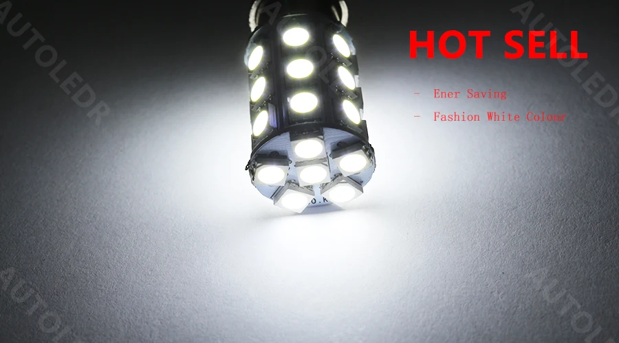 10 шт. 1156 P21W BA15S светодиодный 5050 SMD 27 Светодиодный ные лампы белая/теплая белая