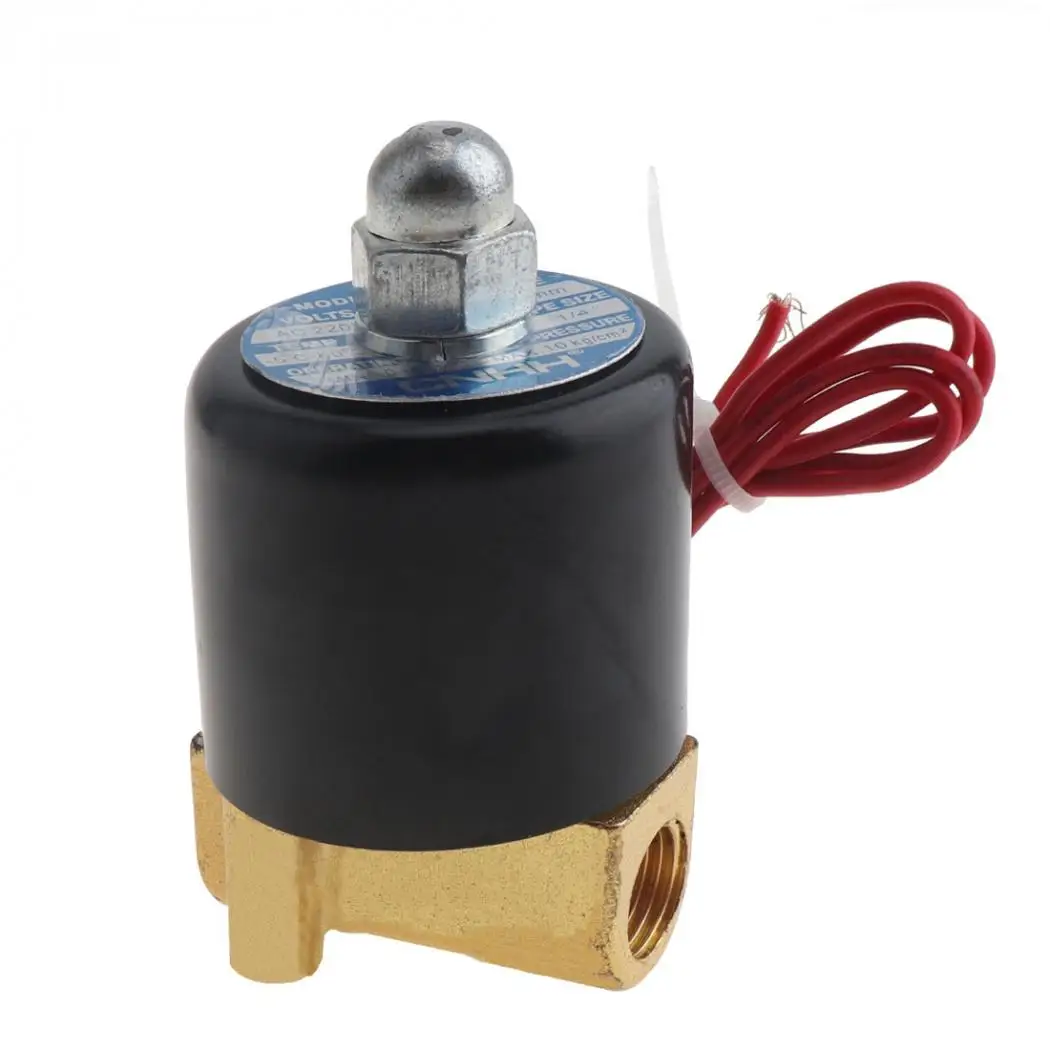 1/4 ''воздушные СОЛЕНОИДНЫЕ AC220V AC110V DC24V DC12V нормально закрытый тип алюминиевый