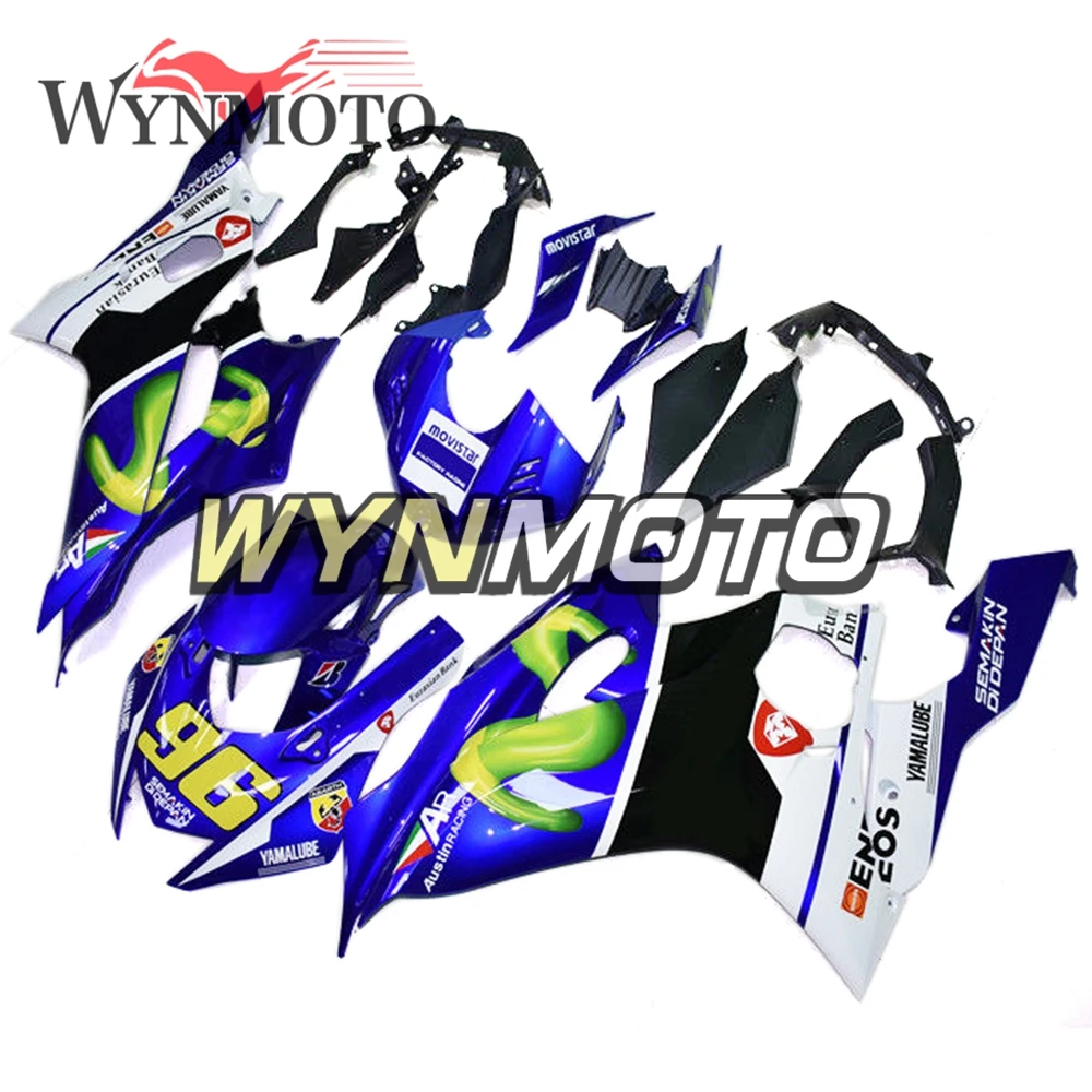 

Полный комплект обтекателей для Yamaha R6 2017 2018 год инъекции ABS пластик полные панели для мотоцикла новый корпус белый синий новые халлы