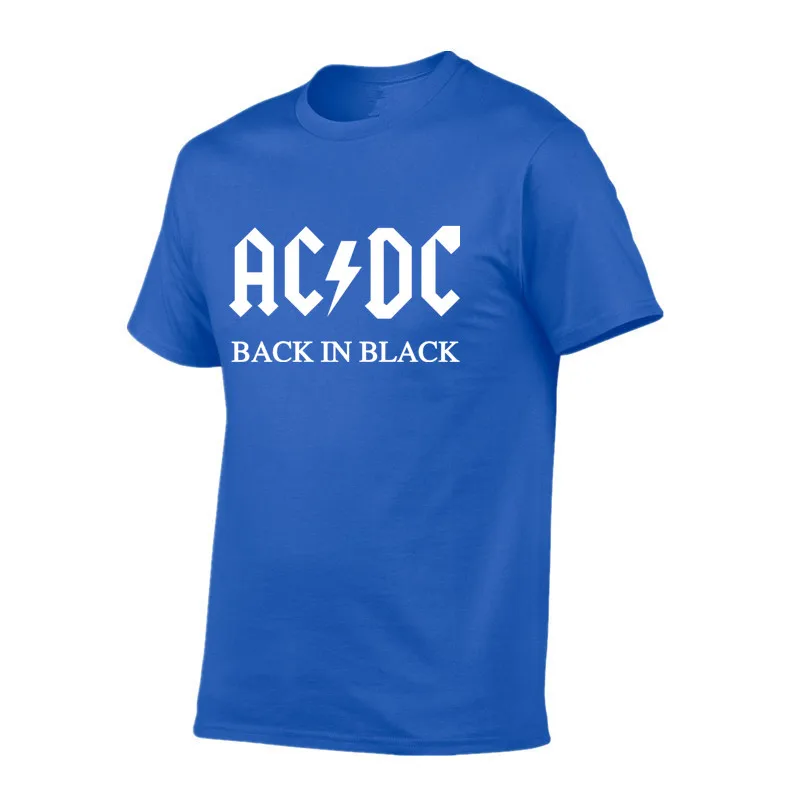 Новый стиль хит продаж 100% хлопковые футболки AC DC брендовая мужская футболка