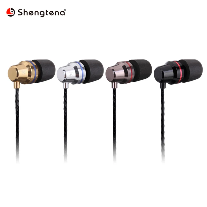 Shengtena In Ear Bass Наушники металлические музыкальные стерео проводные наушники с