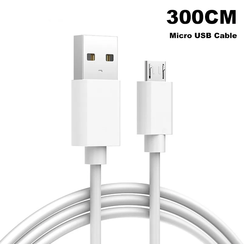 300cm Cable Micro USB кабель для быстрой зарядки USB кабель для передачи данных для samsung S7 Edge Xiaomi huawei Android мобильный телефон планшет usb зарядный шнур - Тип штекера: 300cm Cable