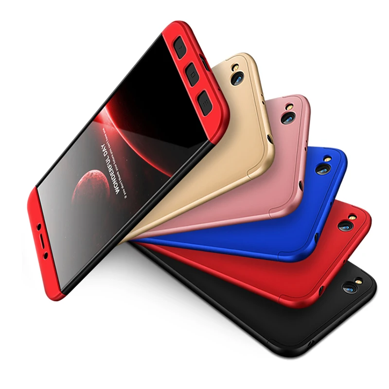 Shockproof 3 in 1 Design Case for Xiaomi Redmi Note 5A Y1 Lite 360 Full Coverage For Prime Matte Hard Rugged Back Cover |