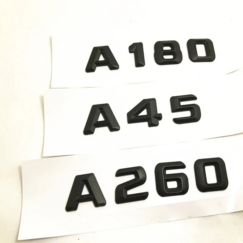 3D ABS черный пластик A45 A180 A260 A200 задний логотип на багажник стикер для Mercedes Benz W176 AMG A - Фото №1