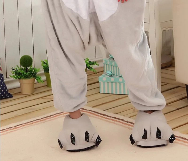 Оптовая продажа зимние комбинезоны в виде животных Мультяшные унисекс пижамные