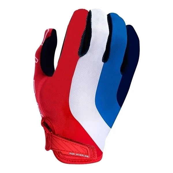 White Red Blue Перчатки для езды на велосипеде, для езды на велосипеде, для мотокросса, для езды на мотоцикле - Цвет: White Red Blue