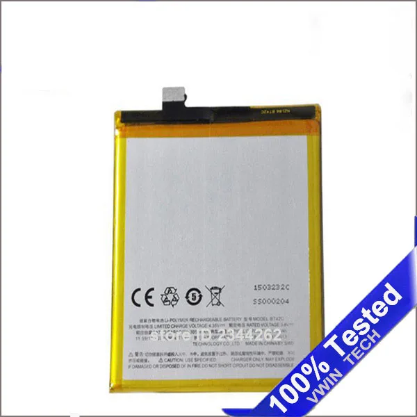 

Аккумулятор для Mei zu M2 Note BT42C 100% г., резервный аккумулятор большой емкости 3050 мА · ч для смартфона Mei zu M2 Note SanErqi
