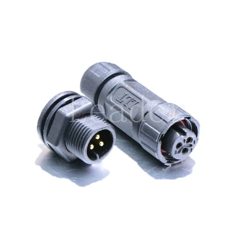 

high performance 2 pole M12 male panel, front mounted, wire to panel connector hot selling