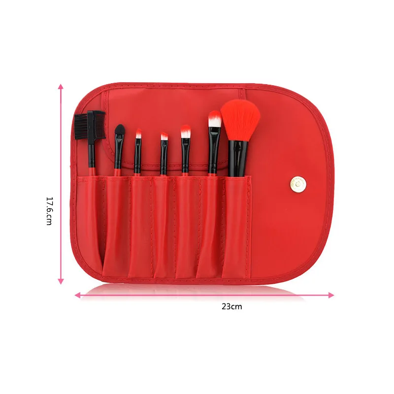 Dropshipping 7 Pcs Professional Makeup Brushes Set Toiletry Kit Cosmetic Foundation Make Up Tools with Case SMJ | Красота и здоровье
