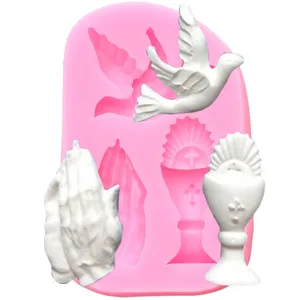 Инструменты для украшения тортов ручная силиконовая форма для голубей форма для помадки и шоколада форма для мастики кухонные формы для выпечки